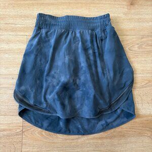 Lululemon Athletic Hotty Hot HR Skirt Long Diamond Dye Grey Women’s Size 4